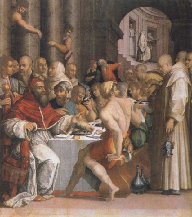 Giorgio Vasari The Gastmabl of the Bl Gregor